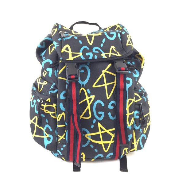 Gucci Other - Gucci 429037 Canvas GucciGhost Techpack Backpack